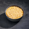 Bowl of corn on a dark gray background